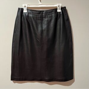 I.N.C. International Concepts Brown Leather Skirt - Size 10